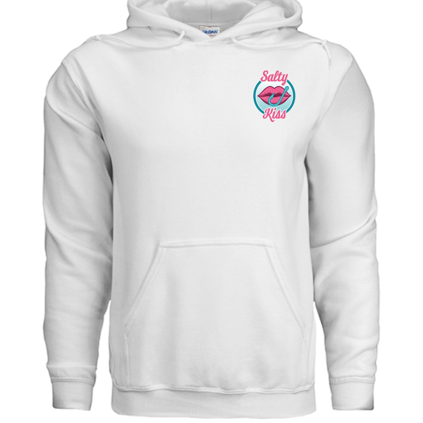 Unisex Hoodie - Salty Kiss Color Logo by Salty Kiss coastal apparel