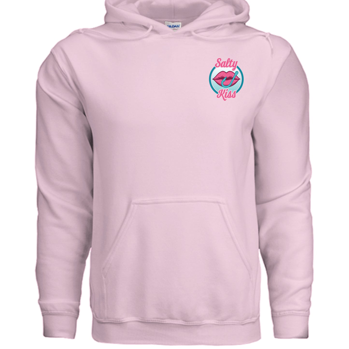 Unisex Hoodie - Salty Kiss Color Logo by Salty Kiss coastal apparel