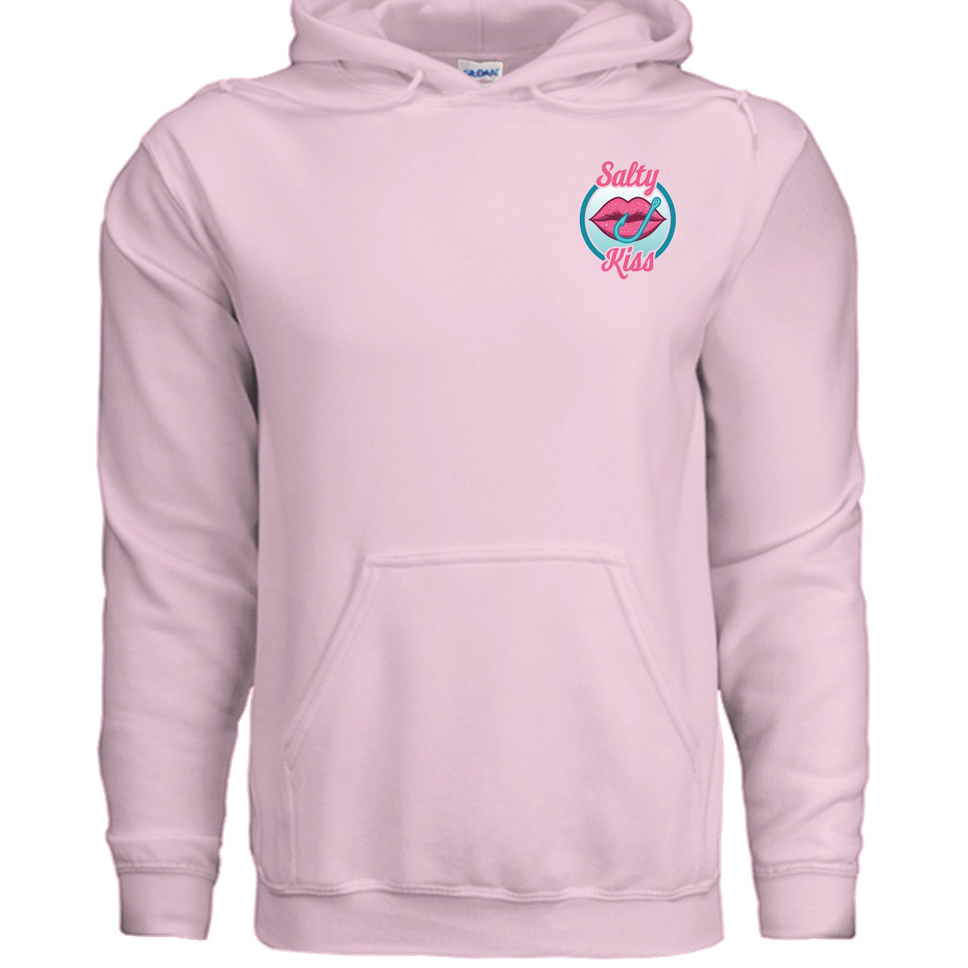 Unisex Hoodie - Salty Kiss Color Logo by Salty Kiss coastal apparel