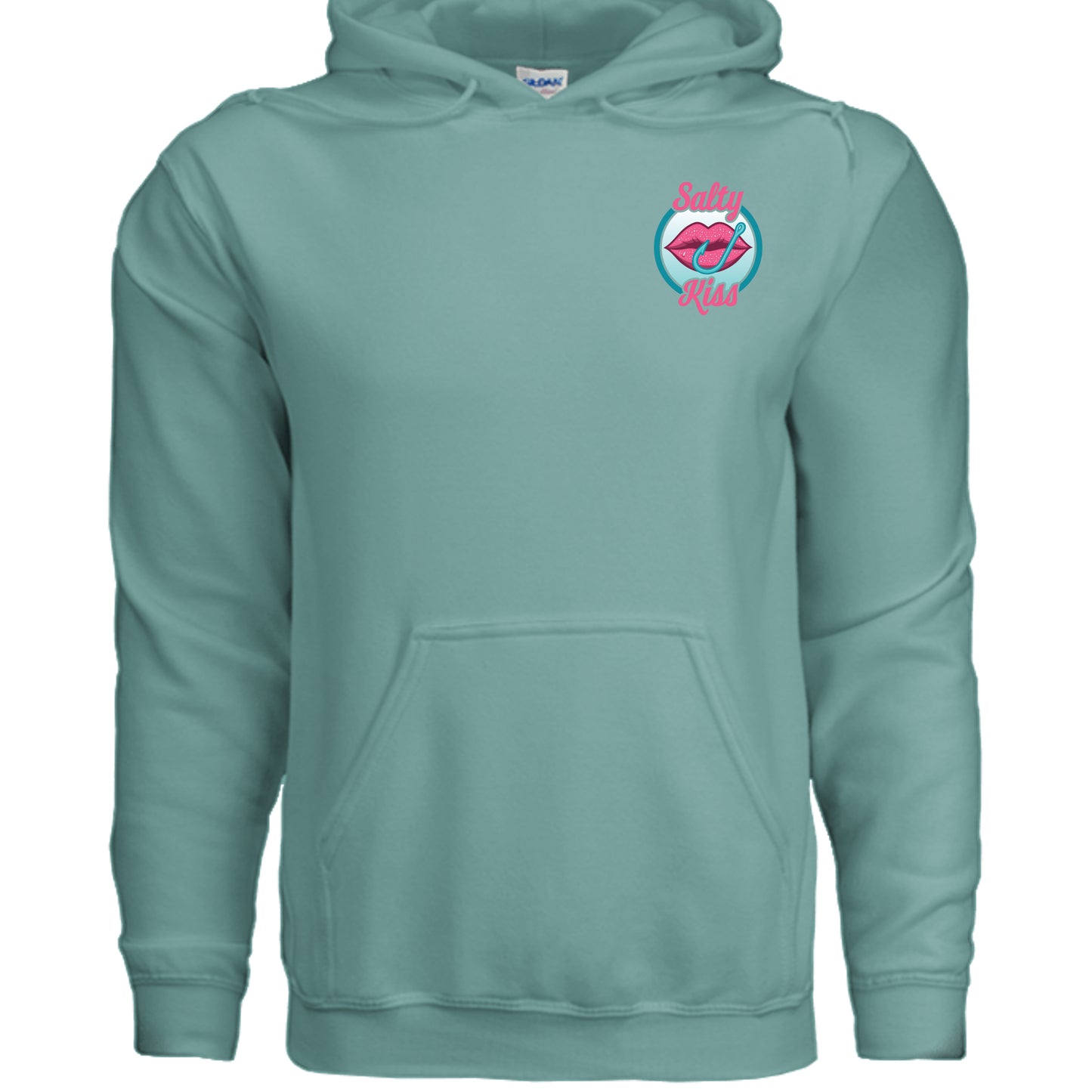 Unisex Hoodie - Salty Kiss Color Logo by Salty Kiss coastal apparel