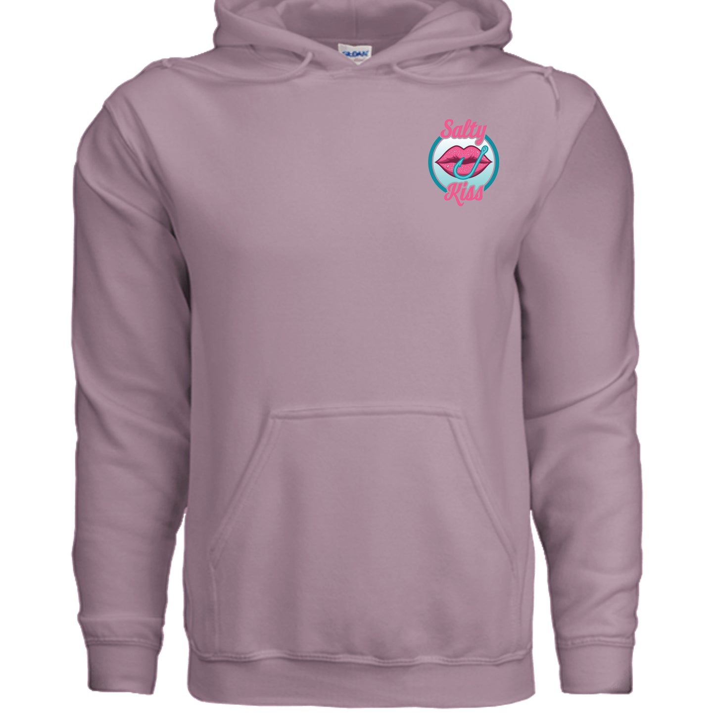 Unisex Hoodie - Salty Kiss Color Logo by Salty Kiss coastal apparel