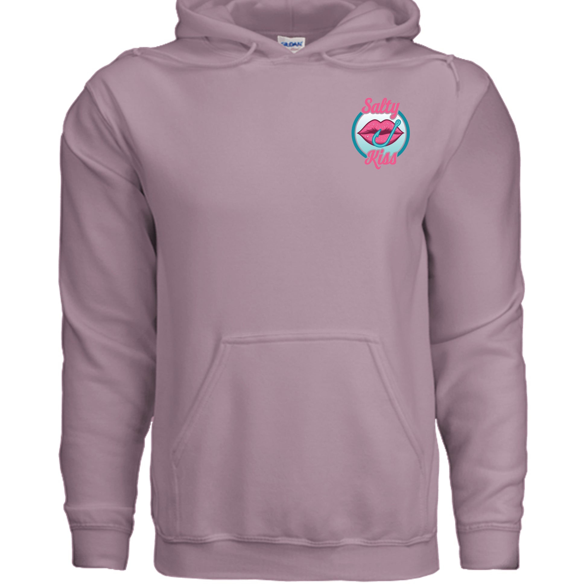 Unisex Hoodie - Salty Kiss Color Logo by Salty Kiss coastal apparel