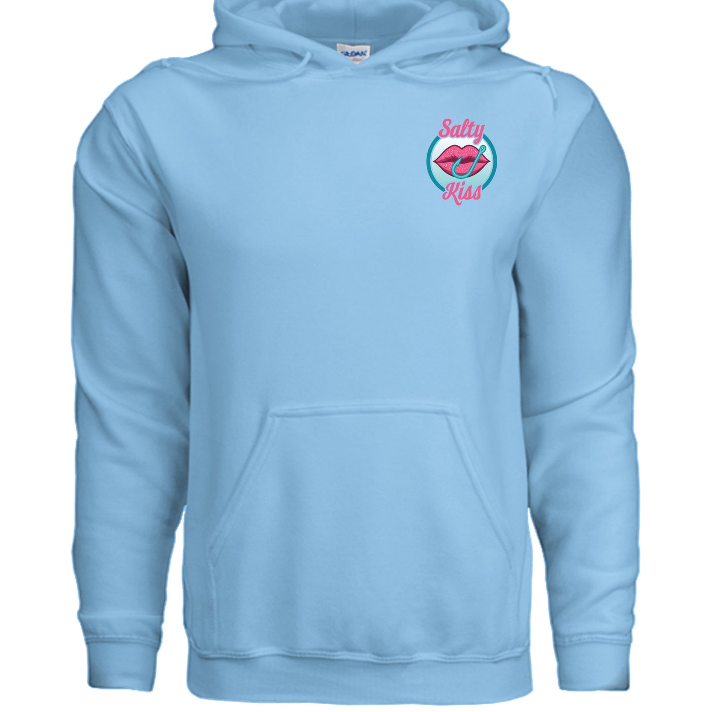 Unisex Hoodie - Salty Kiss Color Logo by Salty Kiss coastal apparel