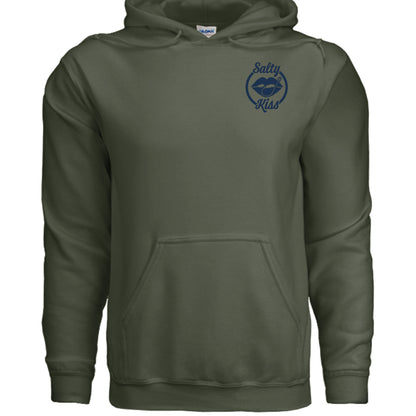 Men's Boating Hoodie - From Boat Wake to Bar Stool by Salty Kiss coastal apparel