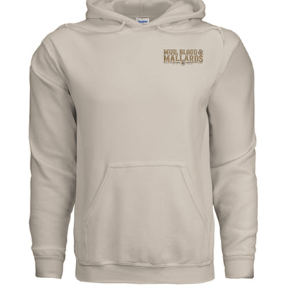 Men's Hunting Hoodie - Mud, Blood & Mallards by Salty Kiss coastal apparel