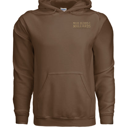 Men's Hunting Hoodie - Mud, Blood & Mallards by Salty Kiss coastal apparel