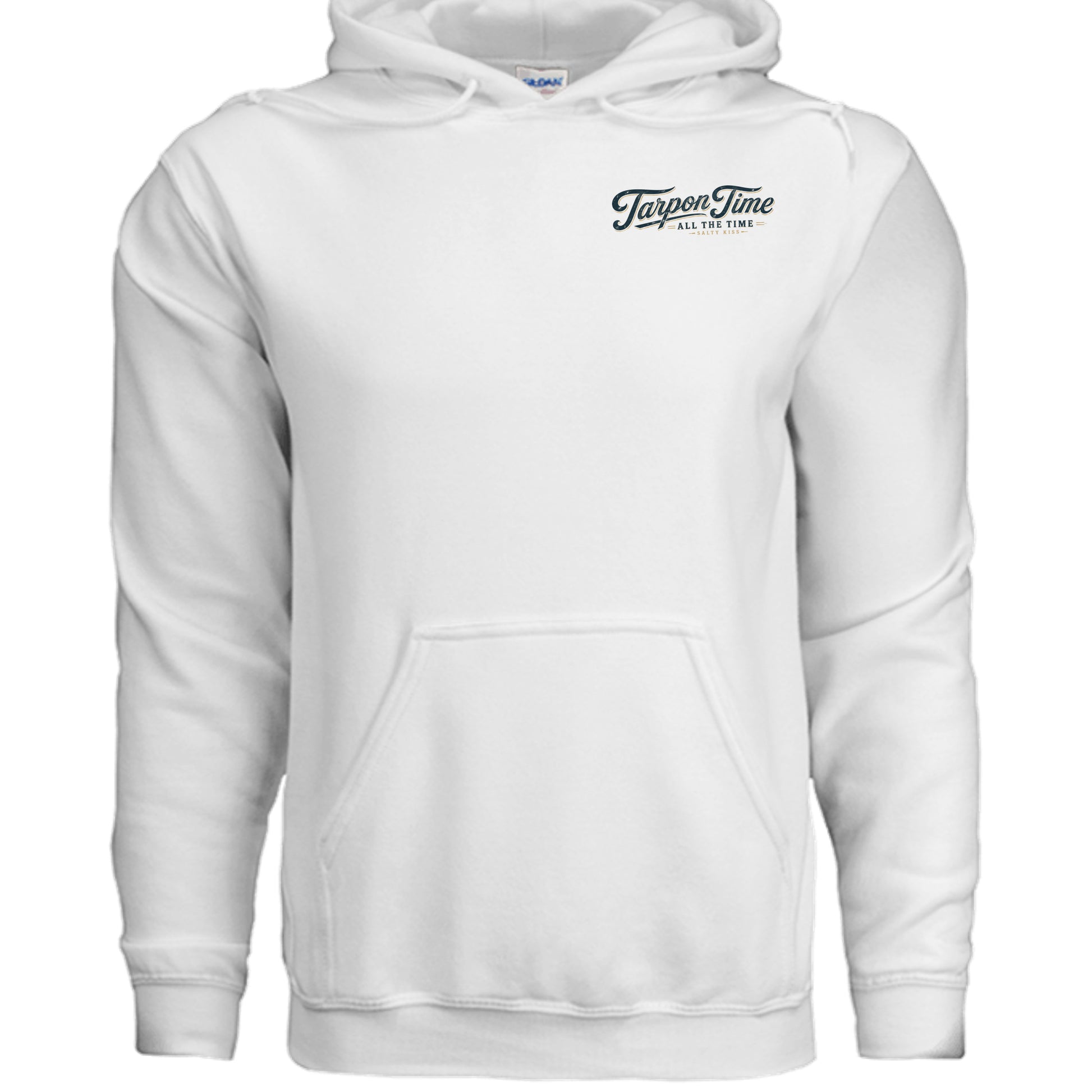Men's Fishing Hoodie - Tarpon Time All The Time by Salty Kiss coastal apparel