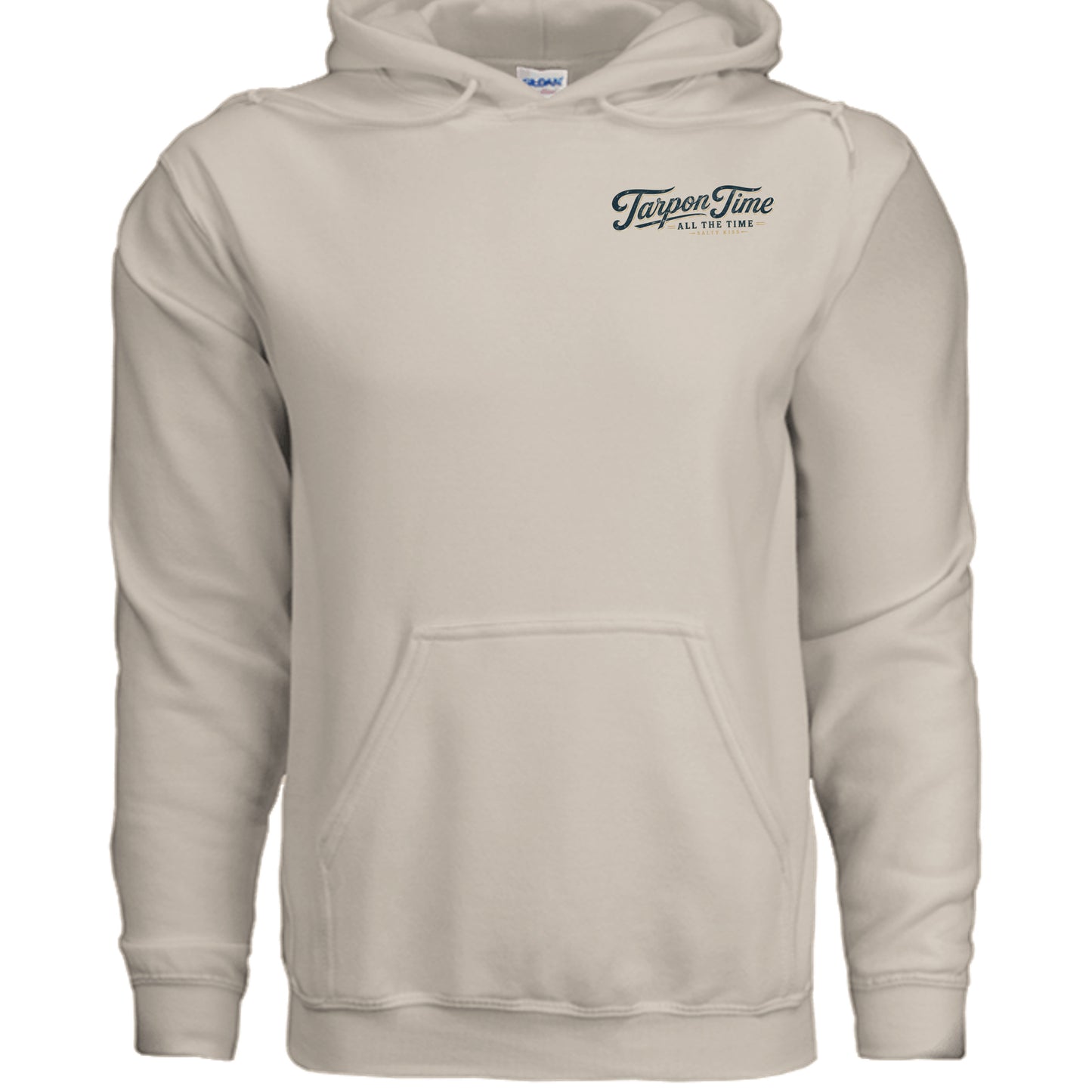 Men's Fishing Hoodie - Tarpon Time All The Time by Salty Kiss coastal apparel