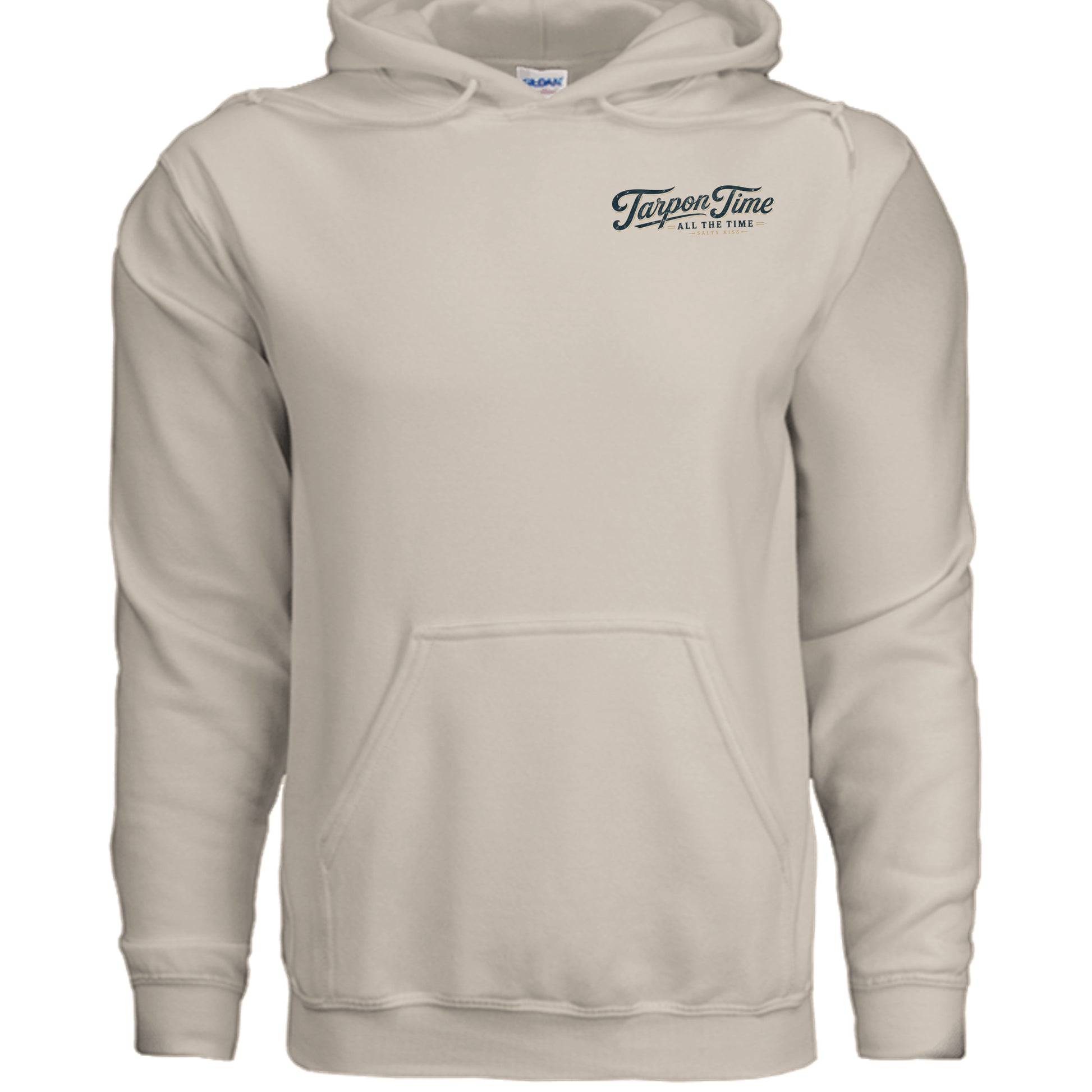 Men's Fishing Hoodie - Tarpon Time All The Time by Salty Kiss coastal apparel