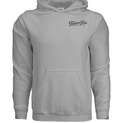 Men's Fishing Hoodie - Tarpon Time All The Time by Salty Kiss coastal apparel