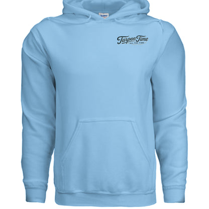 Men's Fishing Hoodie - Tarpon Time All The Time by Salty Kiss coastal apparel