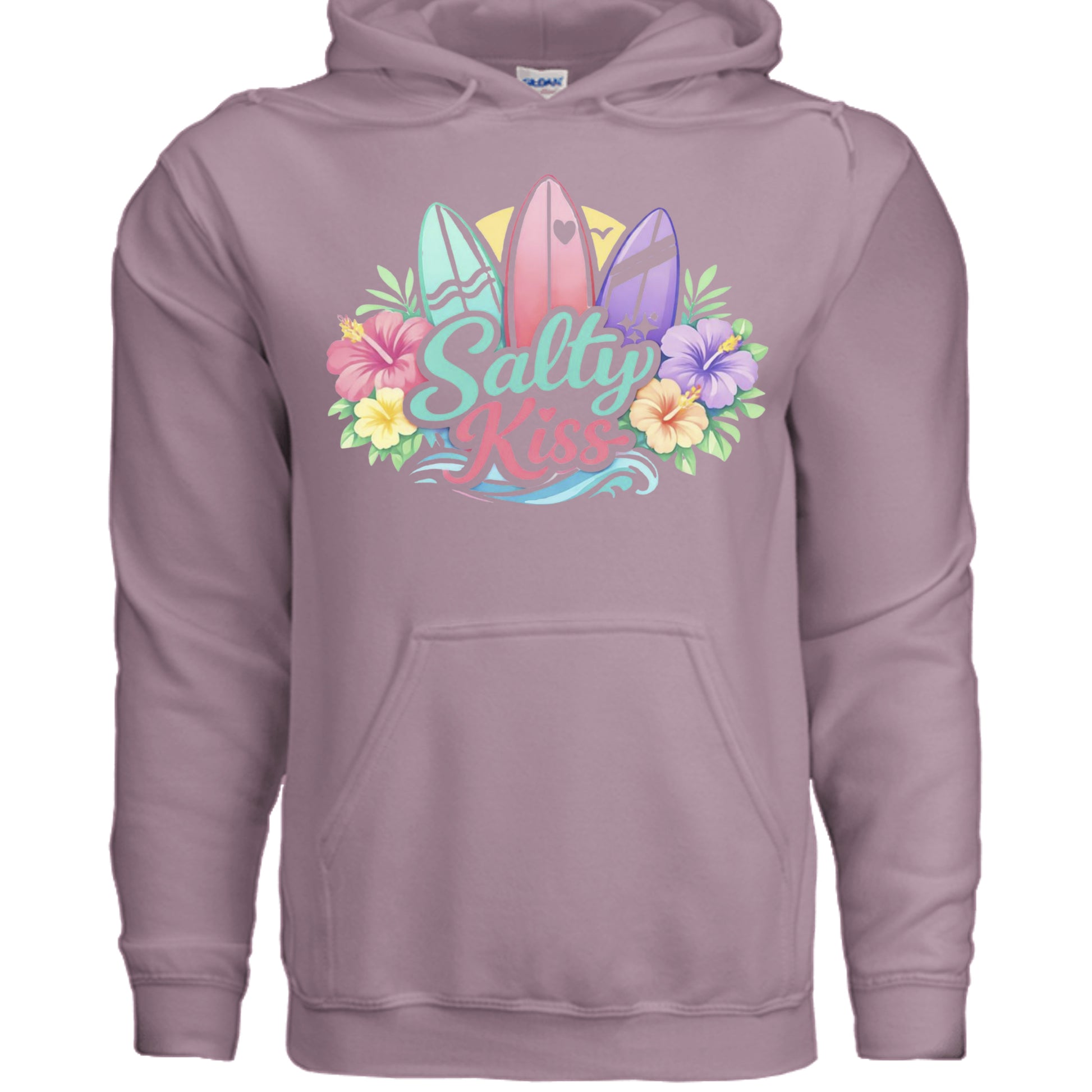 Women's Hoodie - Sunset Surf Bloom by Salty Kiss coastal apparel