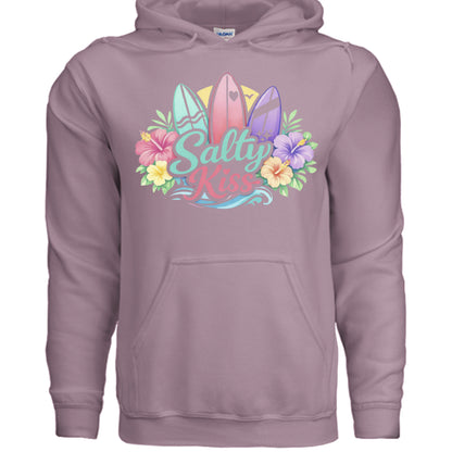 Women's Hoodie - Sunset Surf Bloom by Salty Kiss coastal apparel