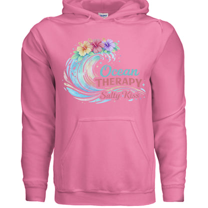 Women's Hoodie - Ocean Therapy by Salty Kiss coastal apparel