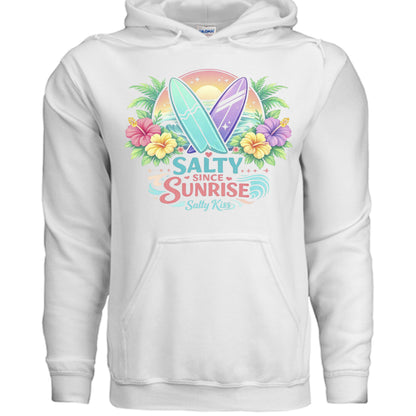 Women's Hoodie - Salty Since Sunrise by Salty Kiss coastal apparel