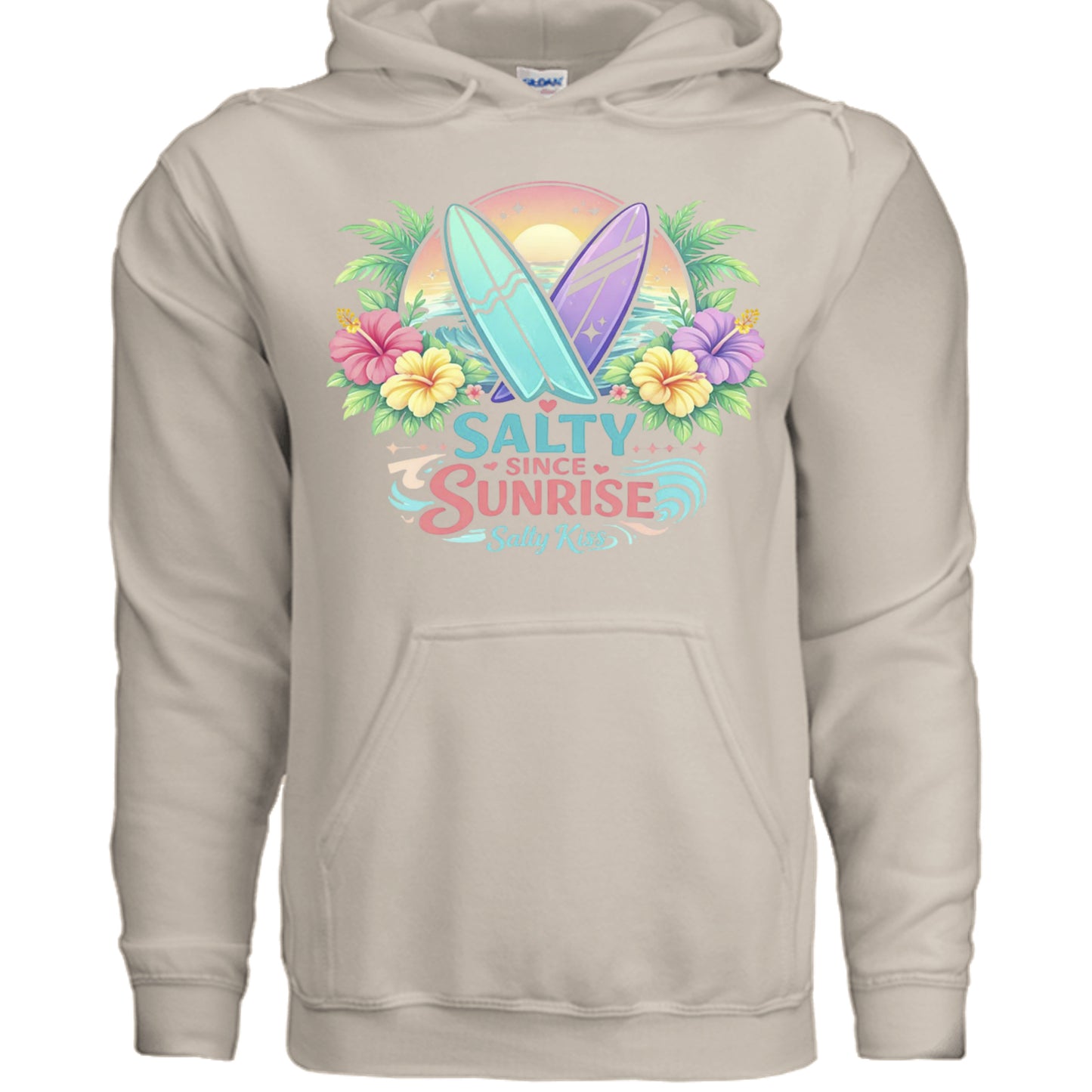 Women's Hoodie - Salty Since Sunrise by Salty Kiss coastal apparel