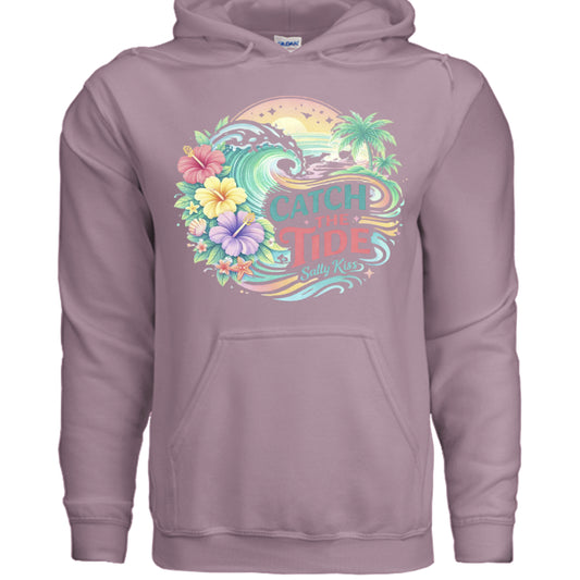 Women's Hoodie - Catch the Tide by Salty Kiss coastal apparel