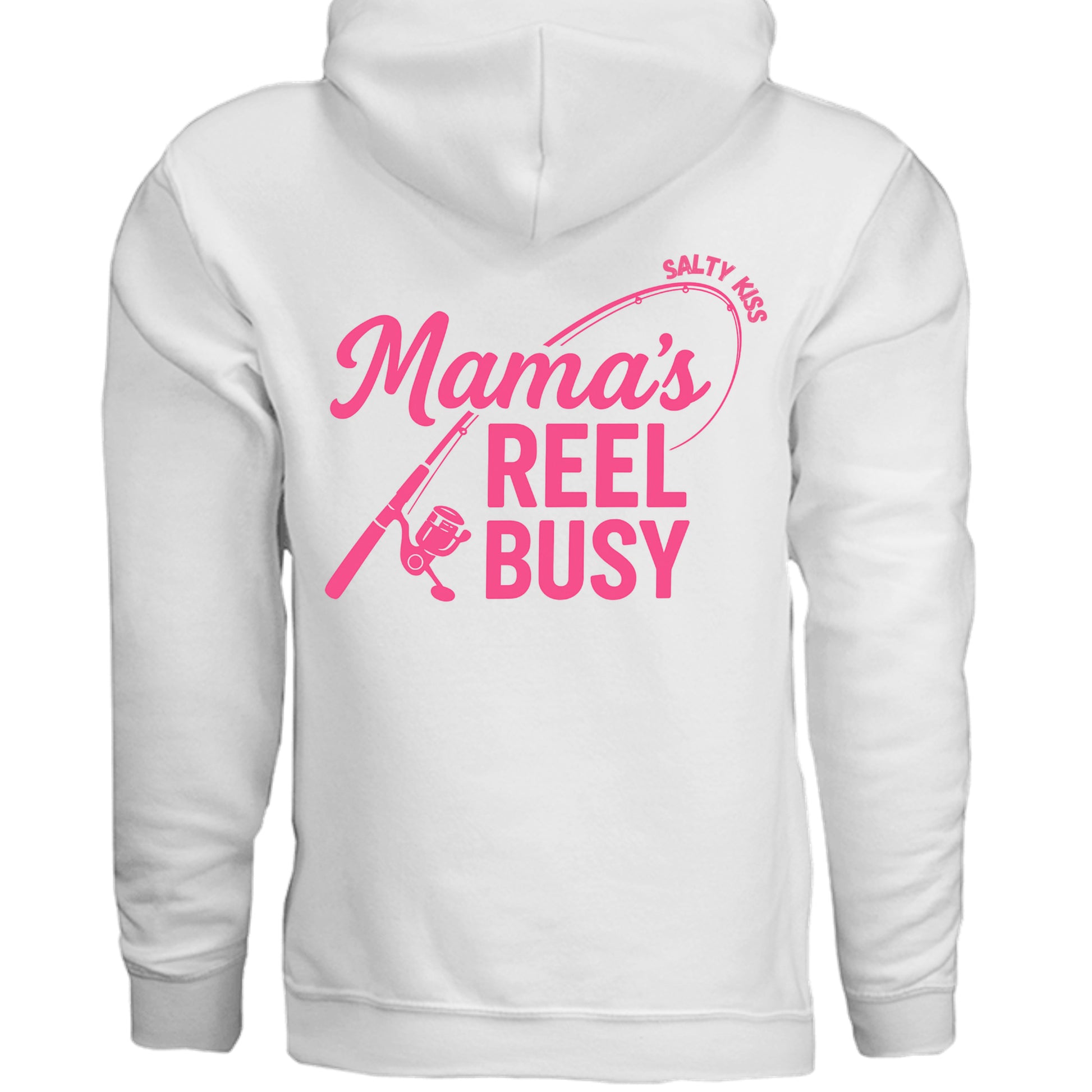 Women's Fishing Hoodie - Mama's Reel Busy by Salty Kiss coastal apparel