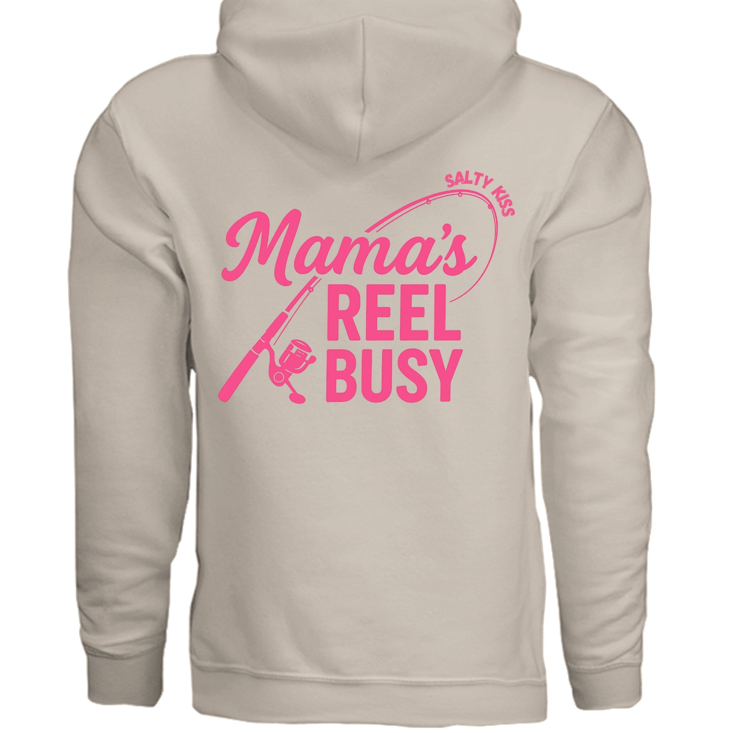 Women's Fishing Hoodie - Mama's Reel Busy by Salty Kiss coastal apparel