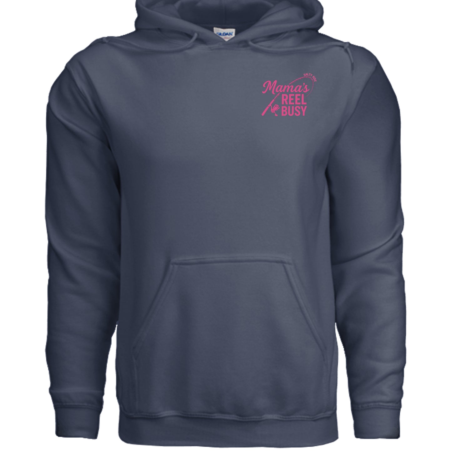 Women's Fishing Hoodie - Mama's Reel Busy by Salty Kiss coastal apparel