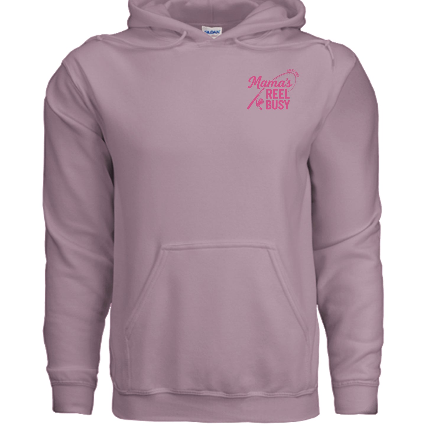 Women's Fishing Hoodie - Mama's Reel Busy by Salty Kiss coastal apparel