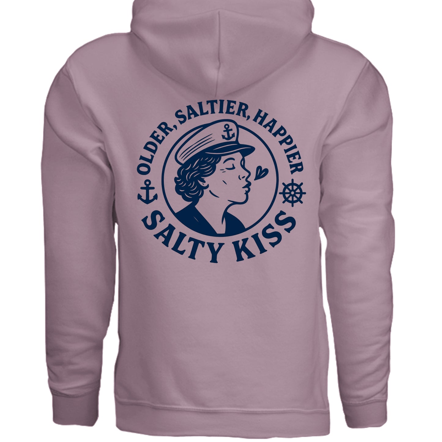 Women's Hoodie - Older, Saltier, Happier by Salty Kiss coastal apparel