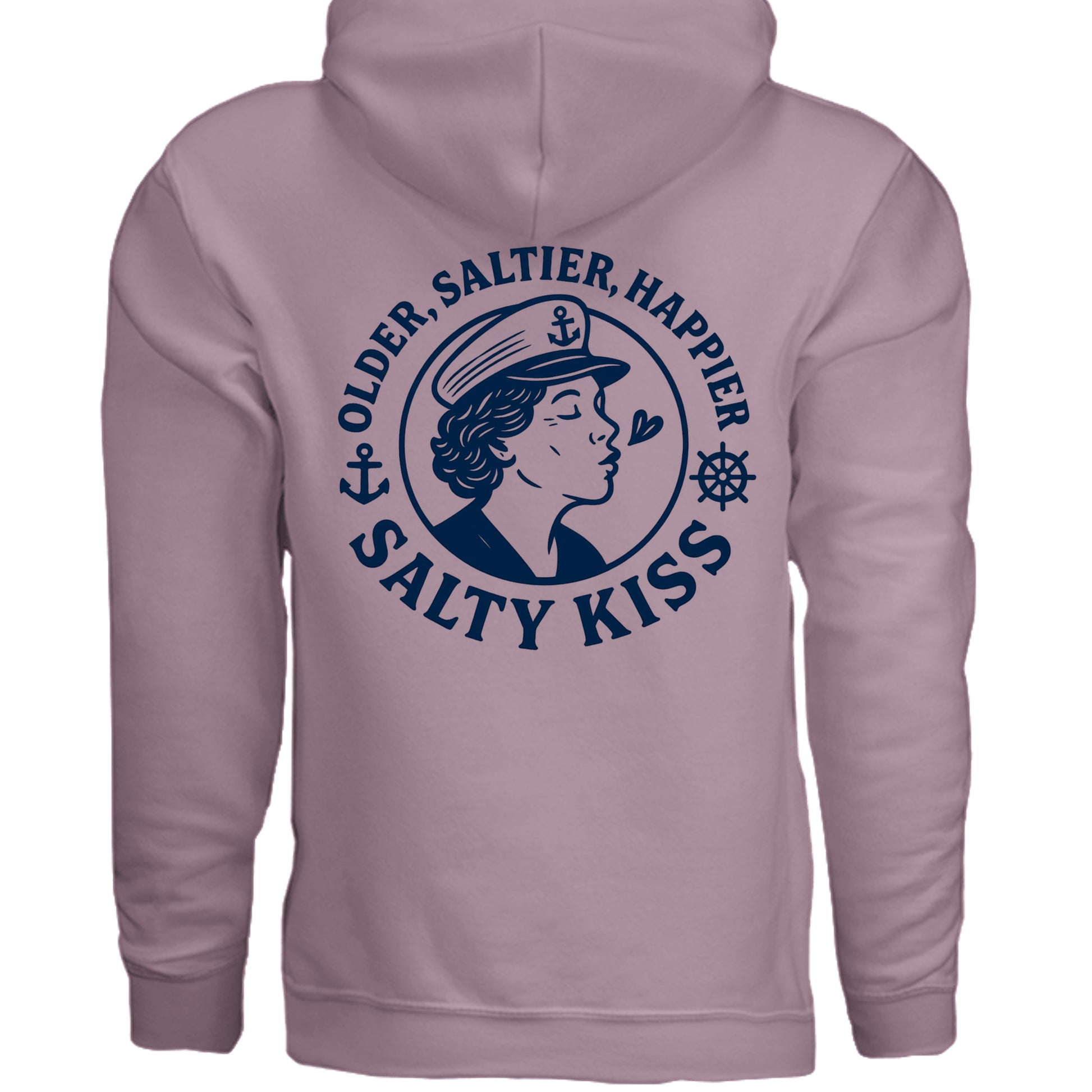 Women's Hoodie - Older, Saltier, Happier by Salty Kiss coastal apparel