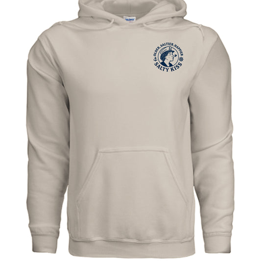 Women's Hoodie - Older, Saltier, Happier by Salty Kiss coastal apparel
