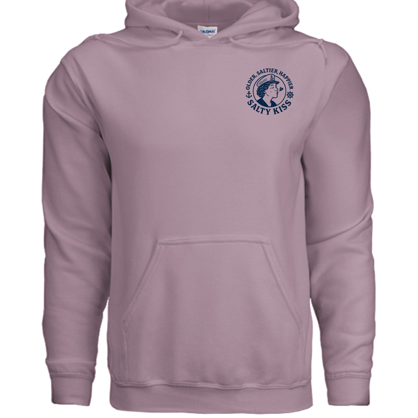 Women's Hoodie - Older, Saltier, Happier by Salty Kiss coastal apparel