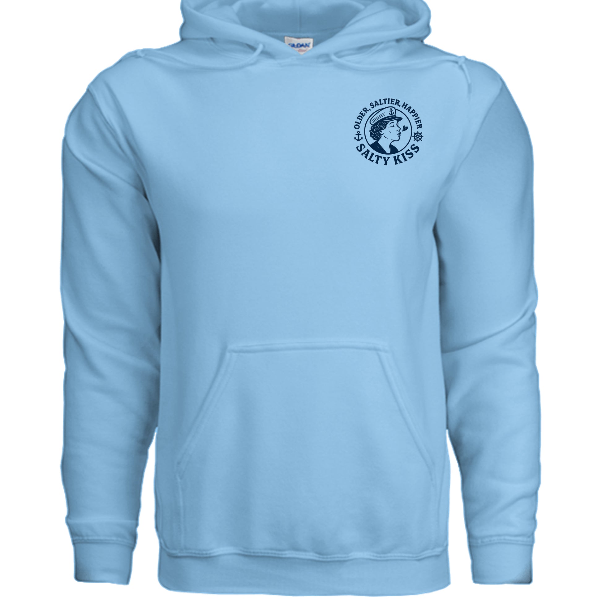 Women's Hoodie - Older, Saltier, Happier by Salty Kiss coastal apparel