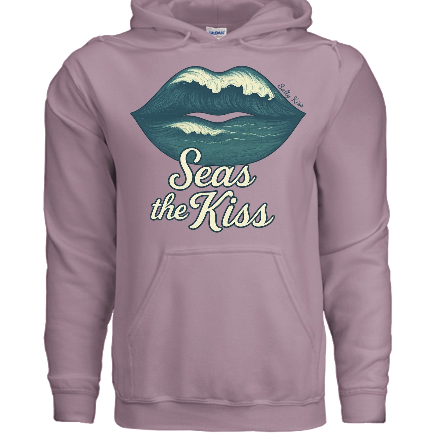 Women's Hoodie - Seas the Kiss by Salty Kiss coastal apparel