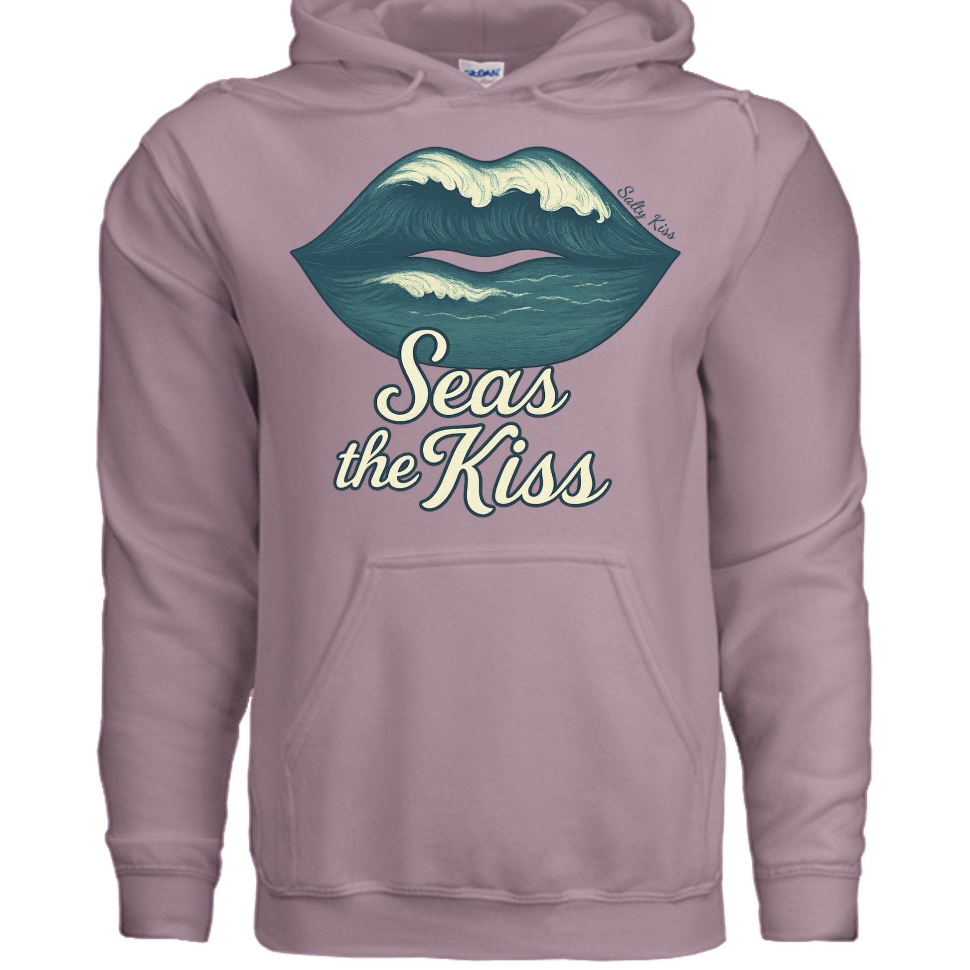 Women's Hoodie - Seas the Kiss by Salty Kiss coastal apparel