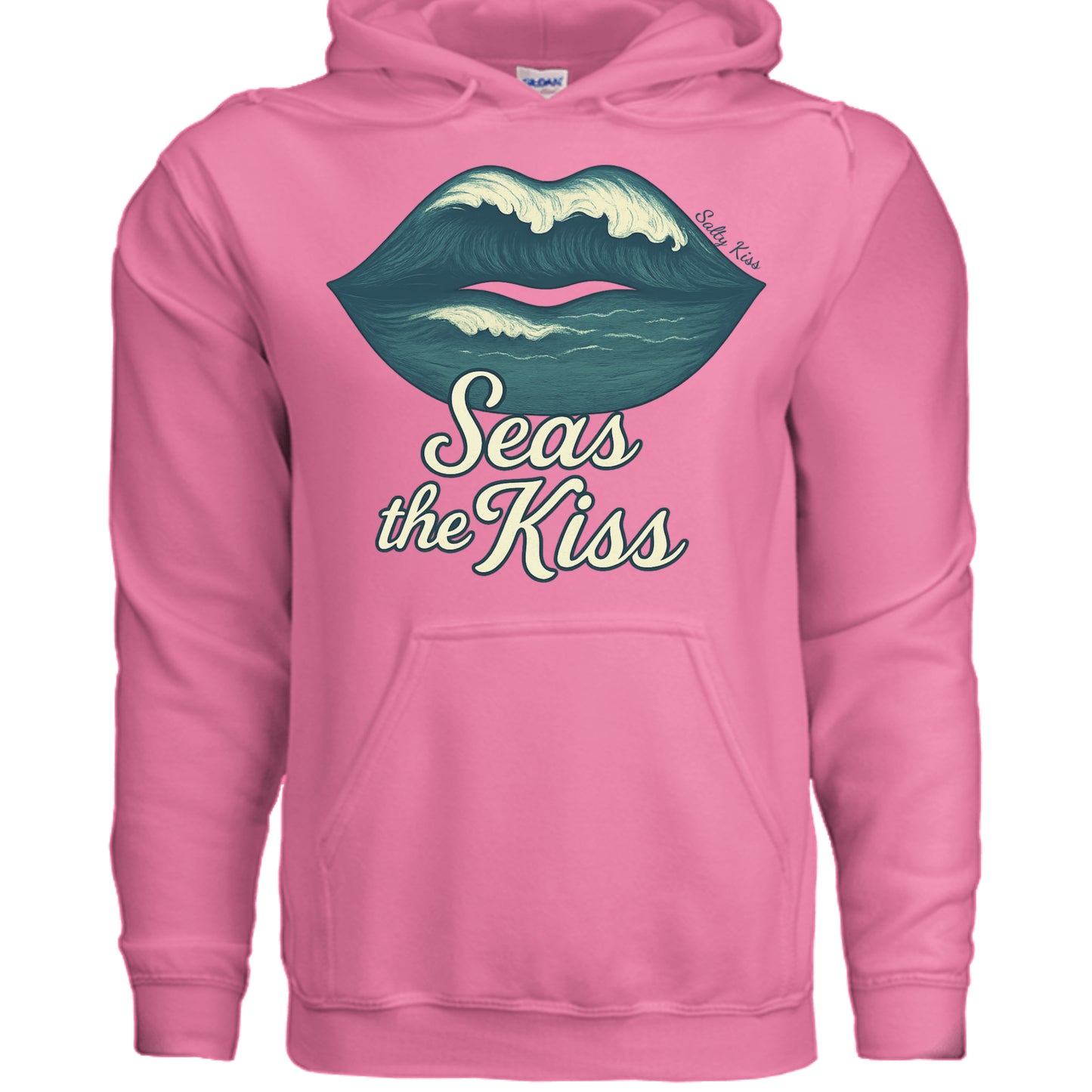 Women's Hoodie - Seas the Kiss by Salty Kiss coastal apparel
