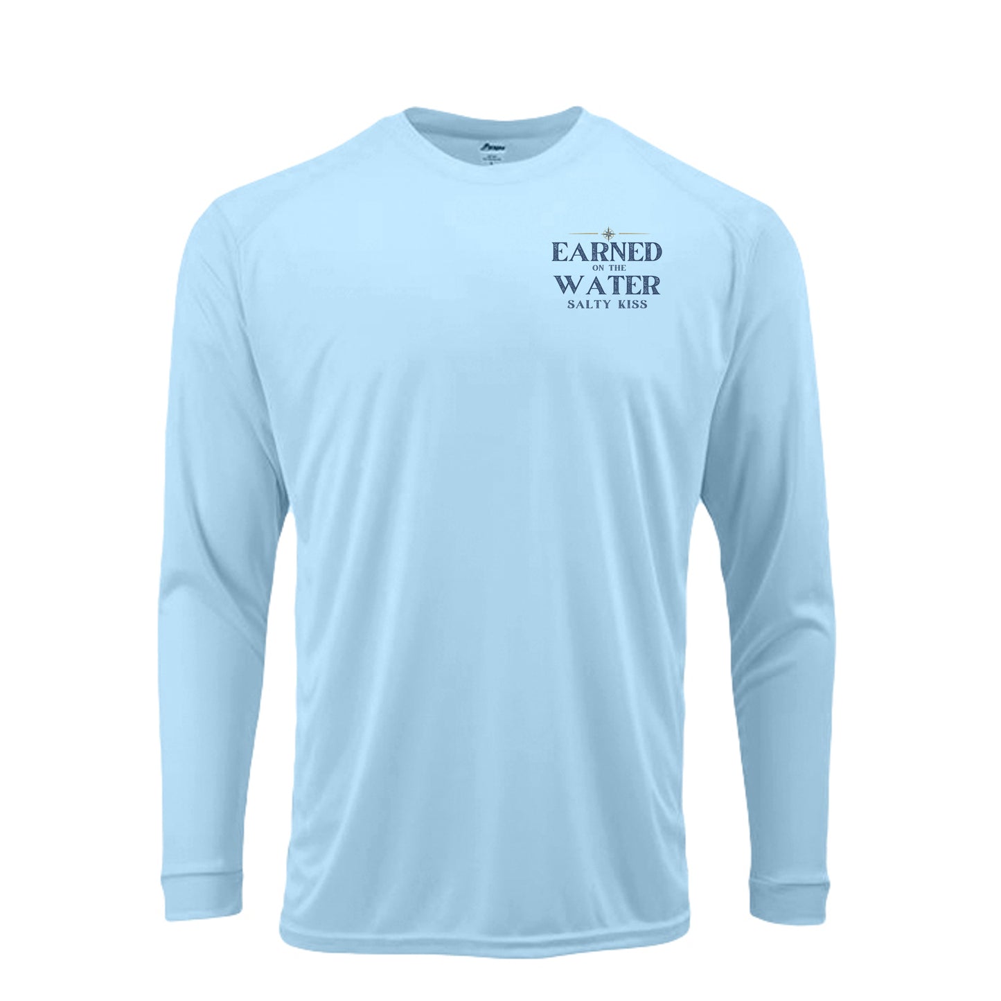 Men's UPF Performance Fishing Shirt - Earned on the Water Yellowfin Tuna by Salty Kiss coastal apparel