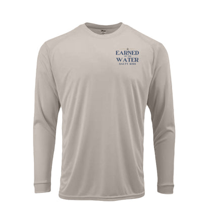 Men's UPF Performance Fishing Shirt - Earned on the Water Fireback Grouper by Salty Kiss coastal apparel