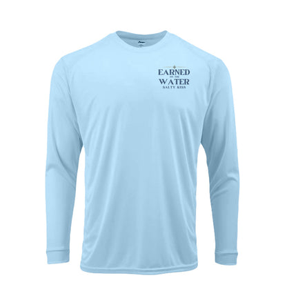 Men's UPF Performance Fishing Shirt - Earned on the Water Fireback Grouper by Salty Kiss coastal apparel