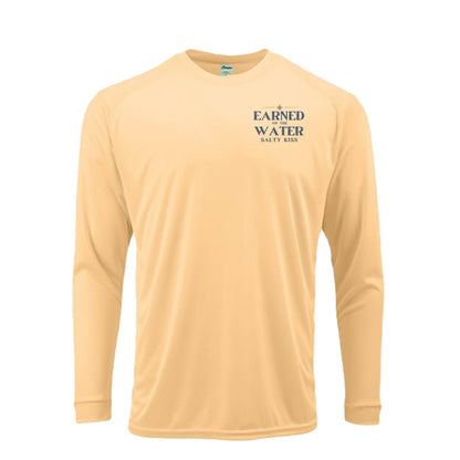 Men's UPF Performance Fishing Shirt - Earned on the Water Fireback Grouper by Salty Kiss coastal apparel