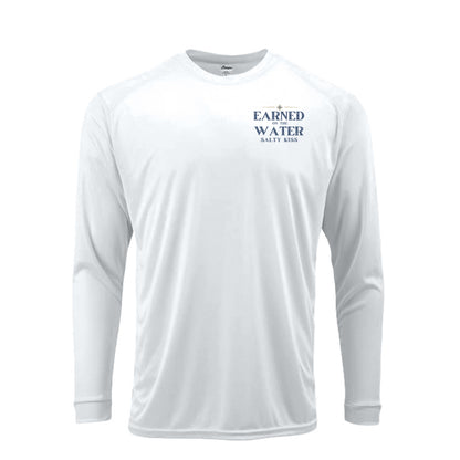 Men's UPF Performance Fishing Shirt - Earned on the Water Mahi-Mahi by Salty Kiss coastal apparel