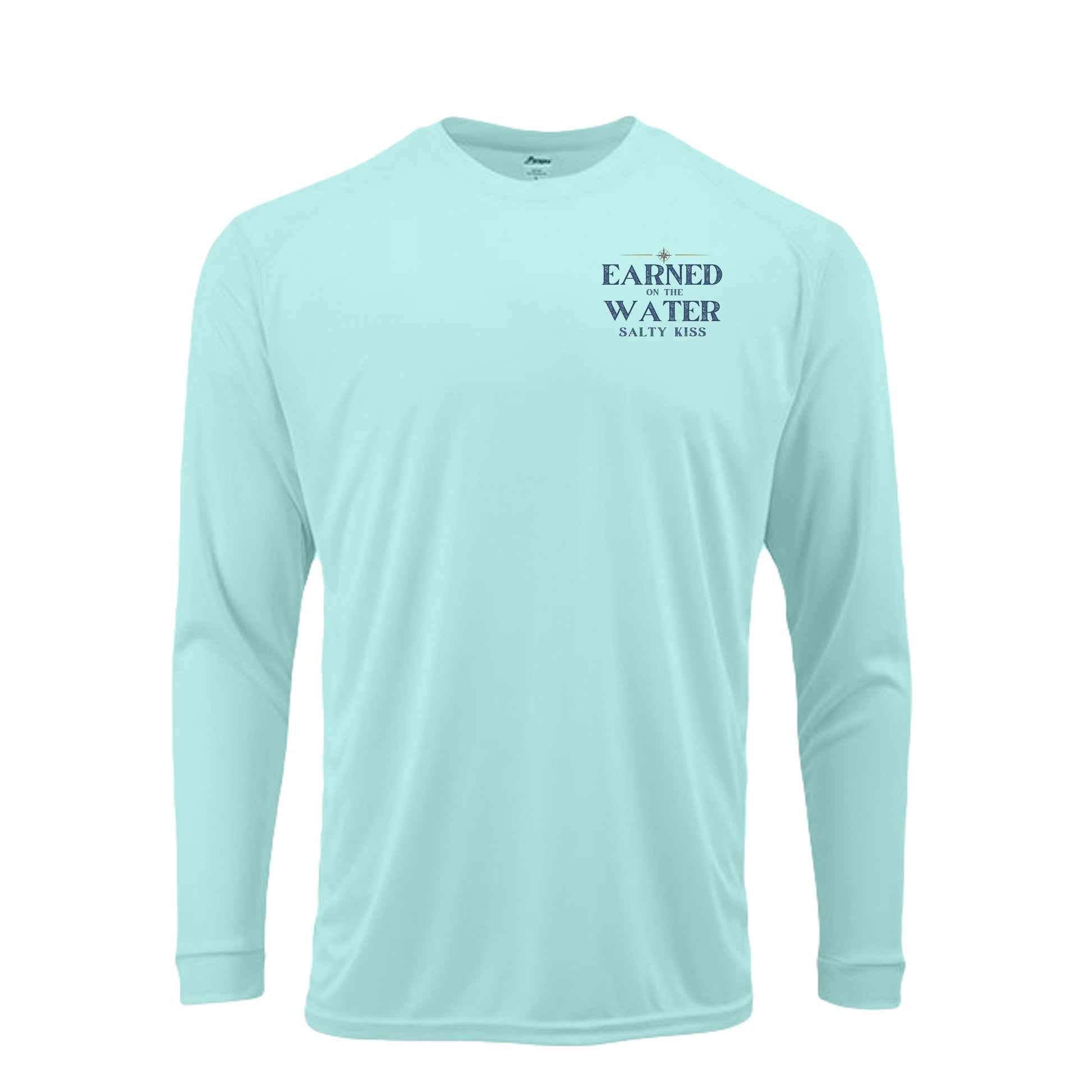 Men's UPF Performance Fishing Shirt - Earned on the Water Mahi-Mahi by Salty Kiss coastal apparel