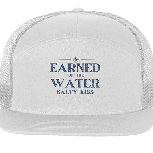Earned on the Water - Richardson 168 Seven-Panel Trucker Cap by Salty Kiss coastal apparel