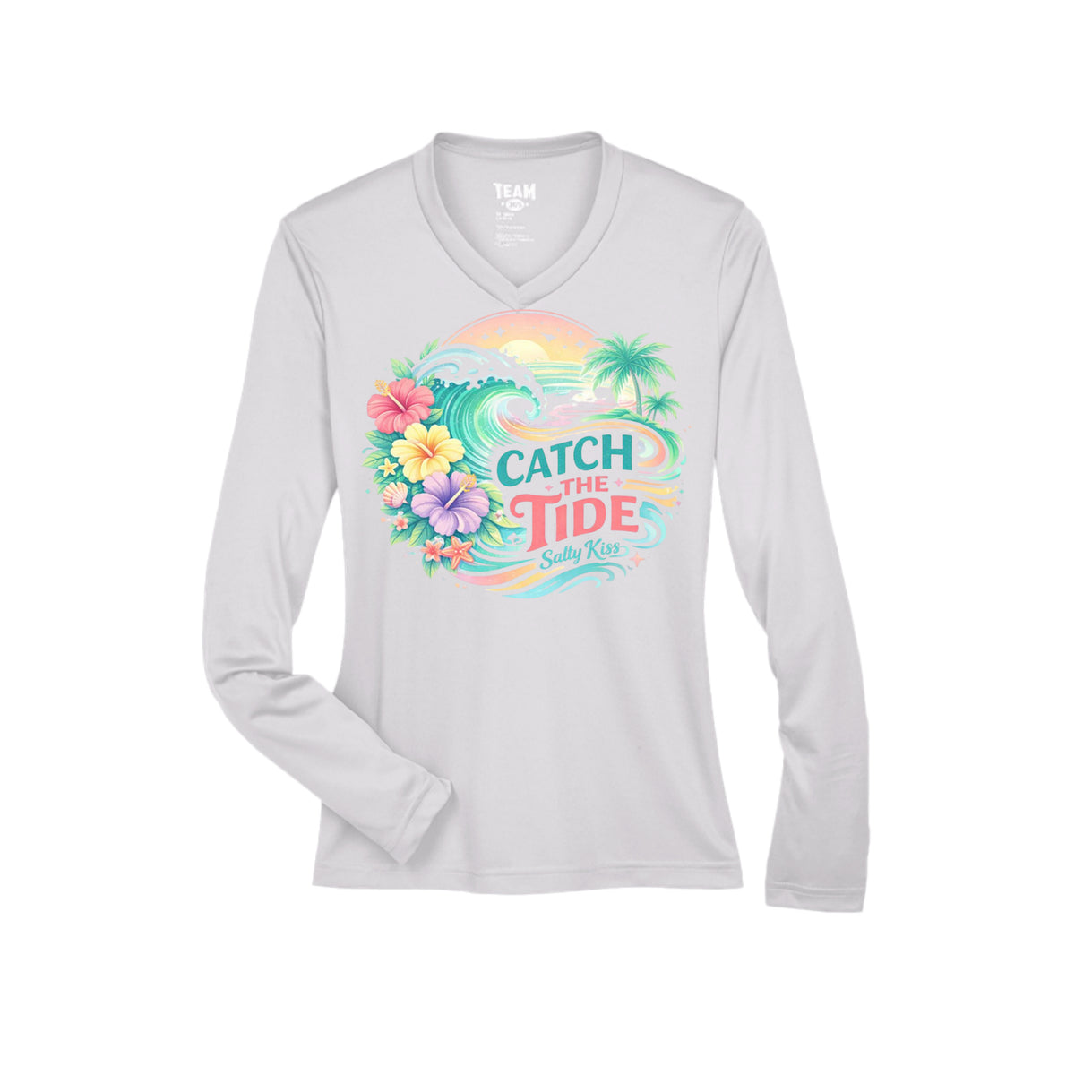 Women's Performance Long Sleeve UV 40+ - Catch the Tide by Salty Kiss coastal apparel