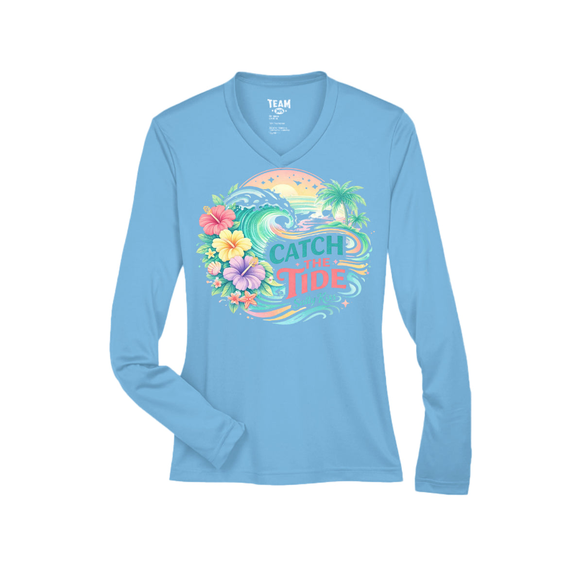 Women's Performance Long Sleeve UV 40+ - Catch the Tide by Salty Kiss coastal apparel