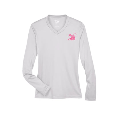 Women's Performance Long Sleeve UV 40+ - Mama's Reel Busy by Salty Kiss coastal apparel