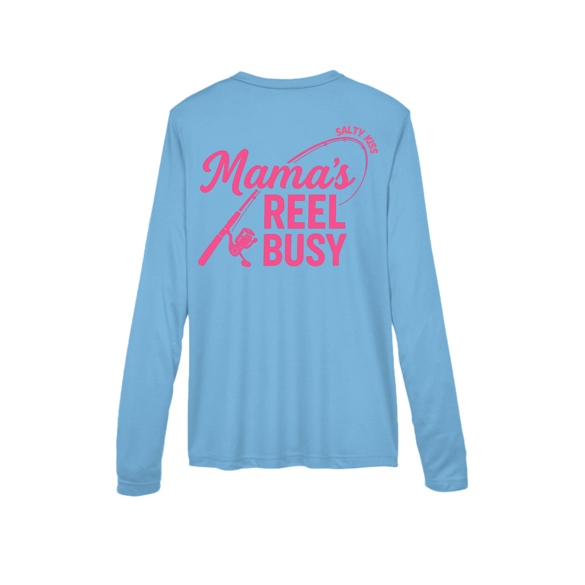 Women's Performance Long Sleeve UV 40+ - Mama's Reel Busy by Salty Kiss coastal apparel