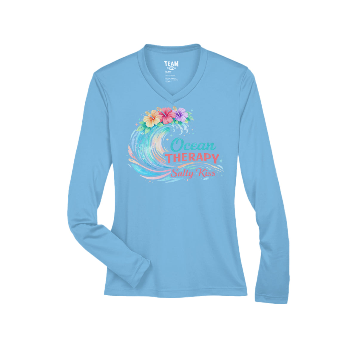 Women's Performance Long Sleeve UV 40+ - Ocean Therapy by Salty Kiss coastal apparel