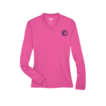 Women's Performance Long Sleeve UV 40+ - Older Saltier Happier by Salty Kiss coastal apparel
