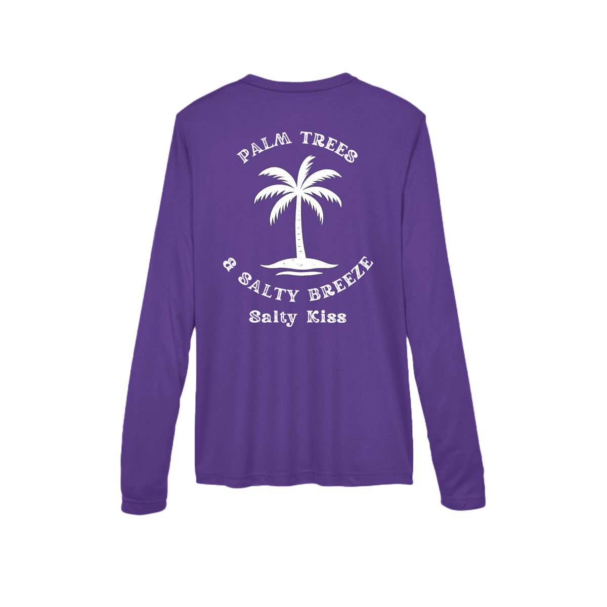 Women's Performance Long Sleeve UV 40+ - Palm Trees & Salty Breeze by Salty Kiss coastal apparel