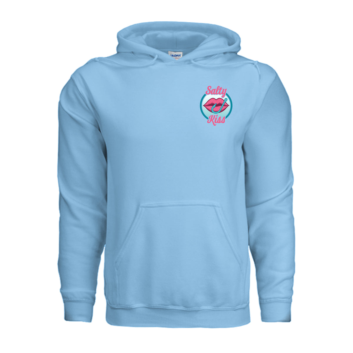 Unisex Hoodie - Salty Kiss Color Logo by Salty Kiss coastal apparel