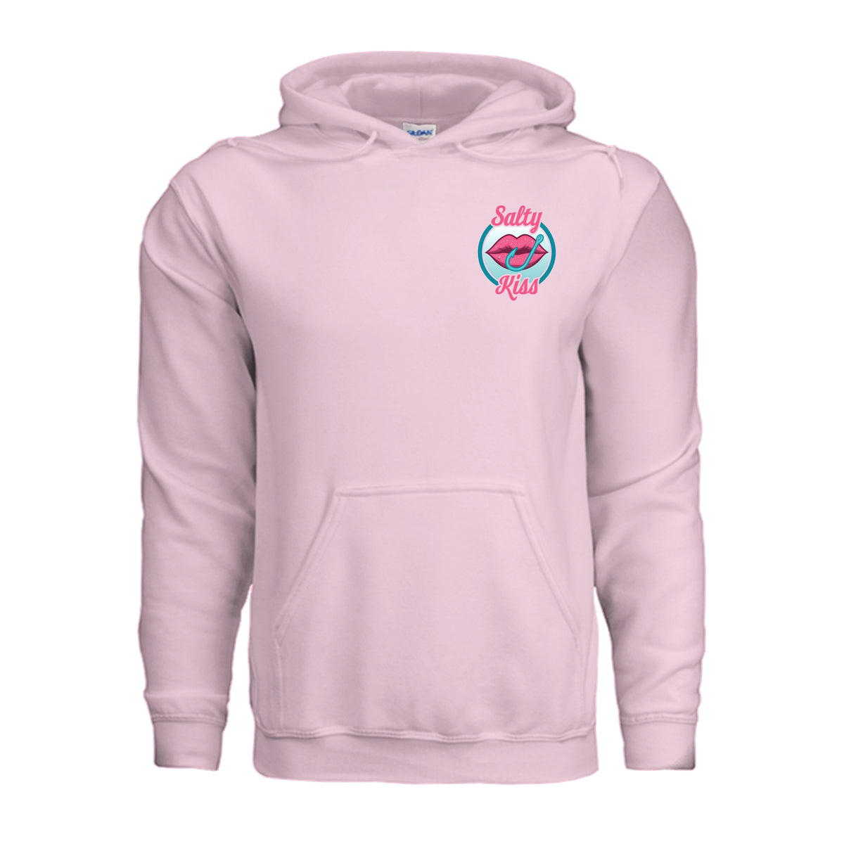 Unisex Hoodie - Salty Kiss Color Logo by Salty Kiss coastal apparel