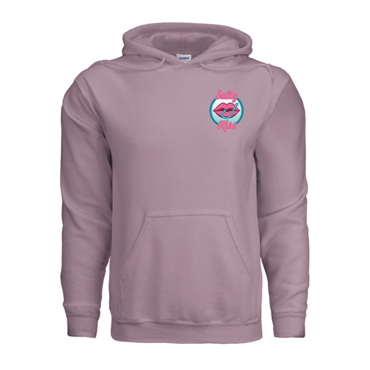 Unisex Hoodie - Salty Kiss Color Logo by Salty Kiss coastal apparel